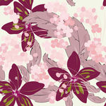 紫色花纹