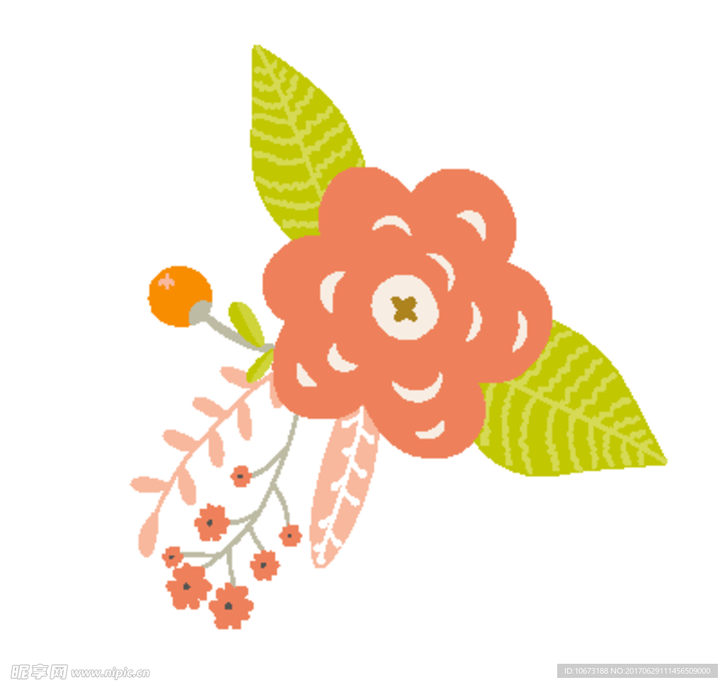 矢量花朵素材