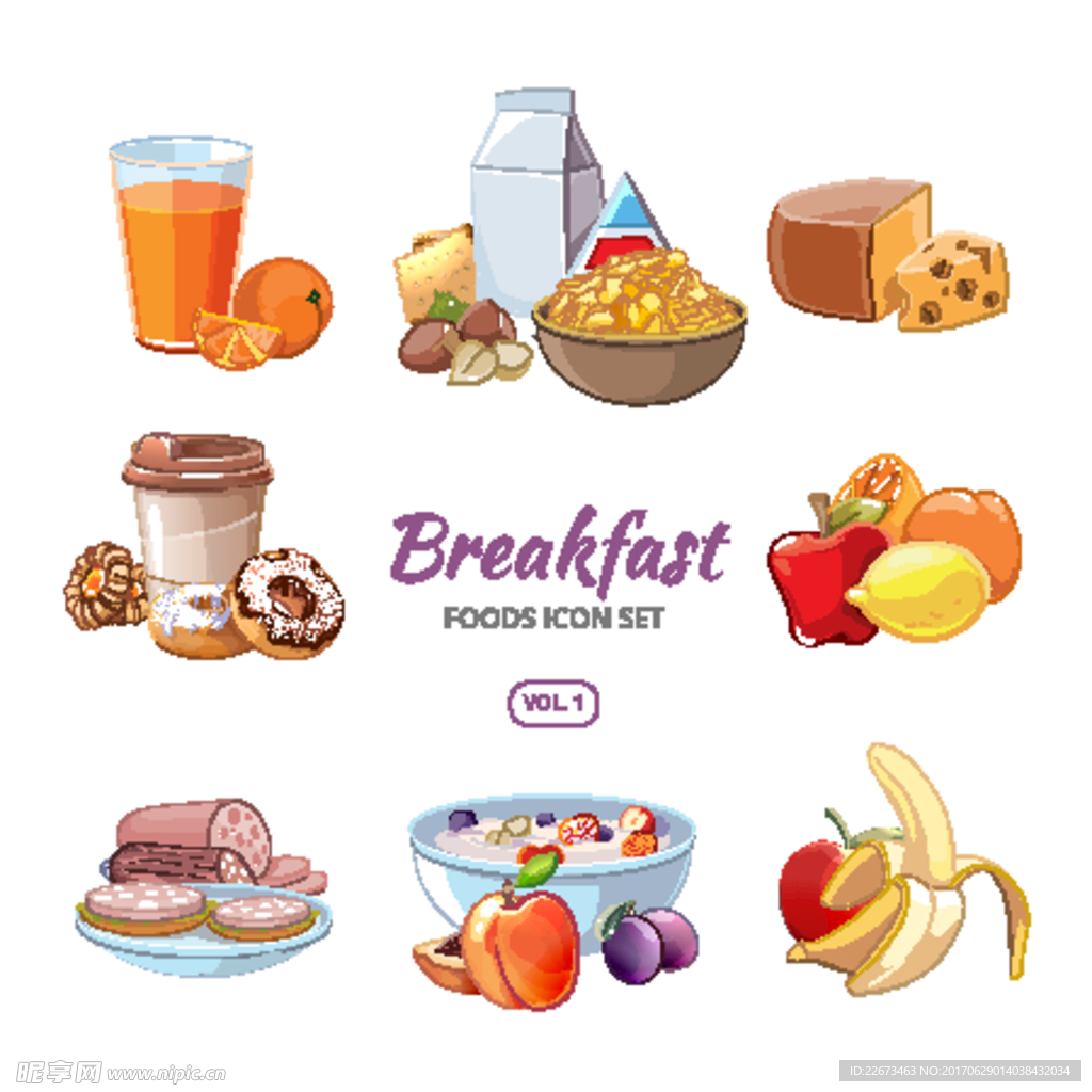 矢量美食菜谱菜单