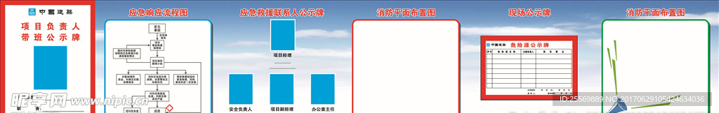 中建三局施工现场图牌
