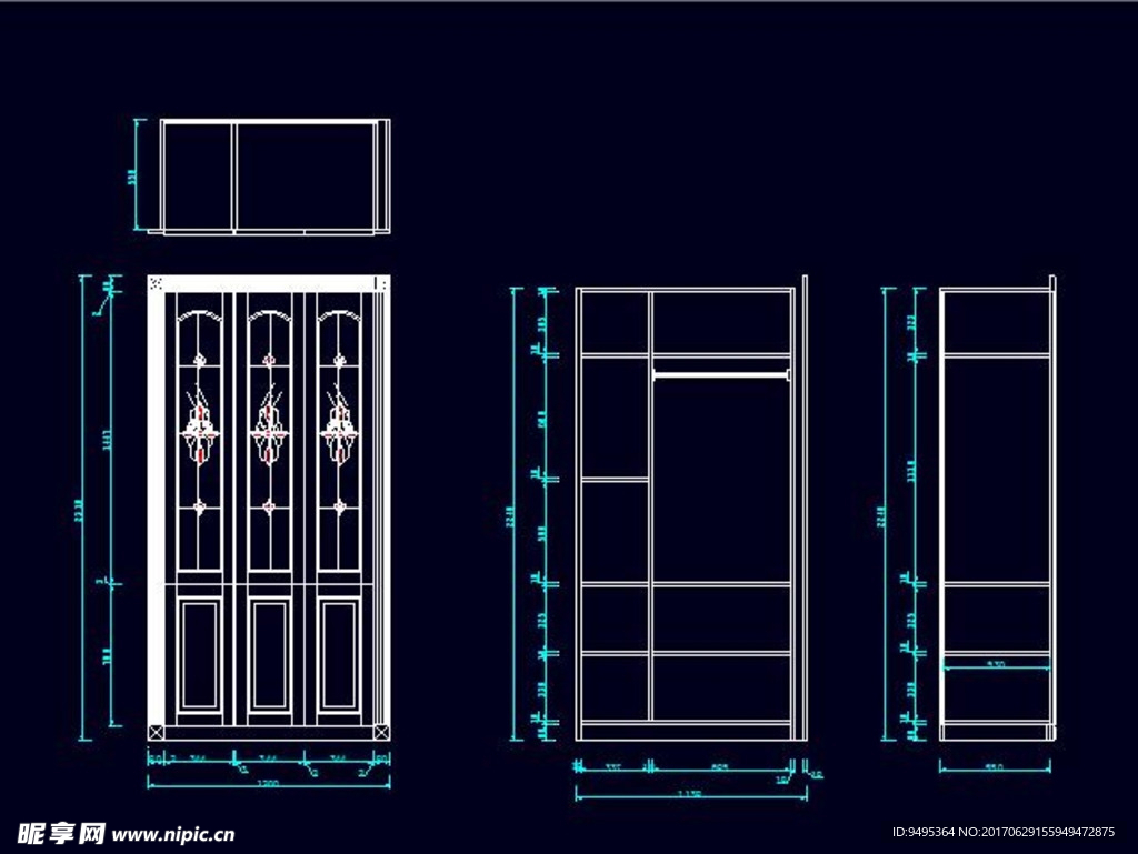 CAD衣柜源文件（一字型）