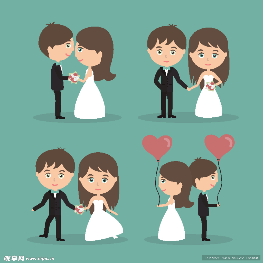 结婚卡通人物