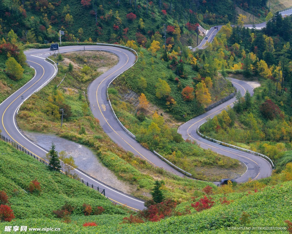 蜿蜒曲折的道路