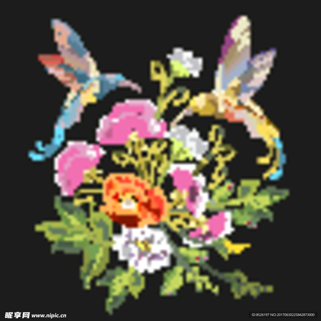 唯美绣花图片