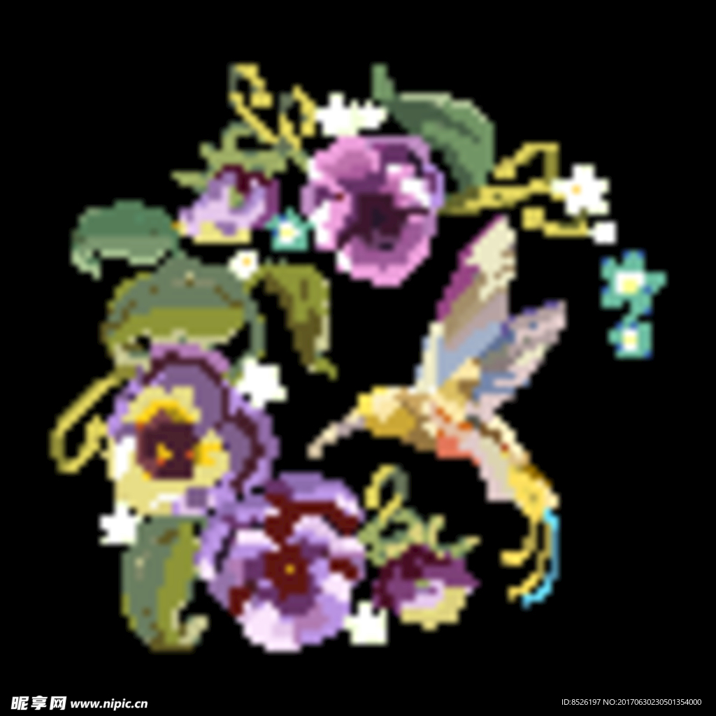 唯美绣花图片