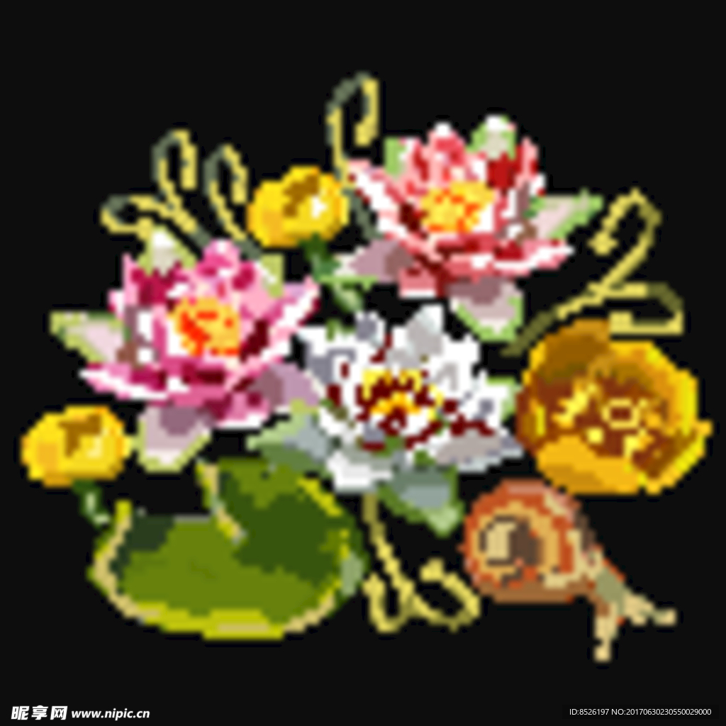 唯美绣花图片