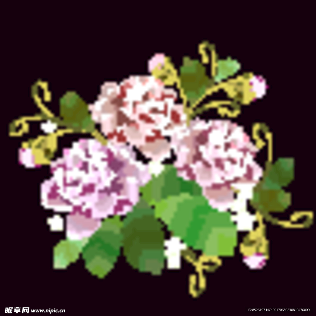 唯美绣花图片
