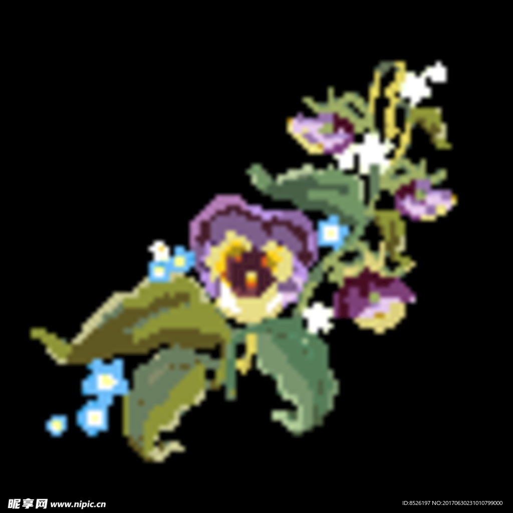 唯美绣花图片
