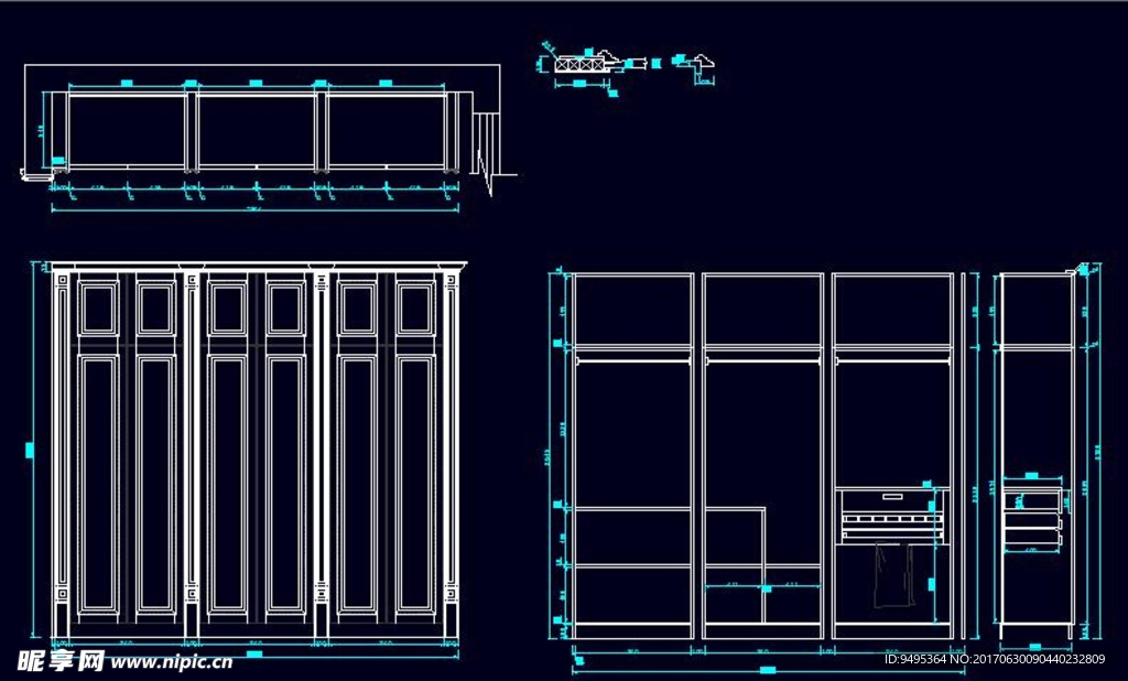CAD衣柜源文件（一字型）