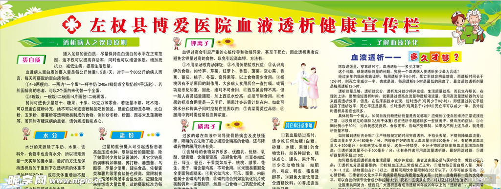 血液透析健康宣传栏