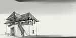 中国风建筑背景