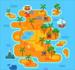 扁平化海盗藏宝图