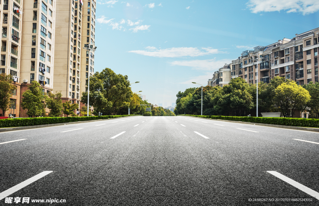 城市道路背景图