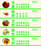 饭堂标语板报
