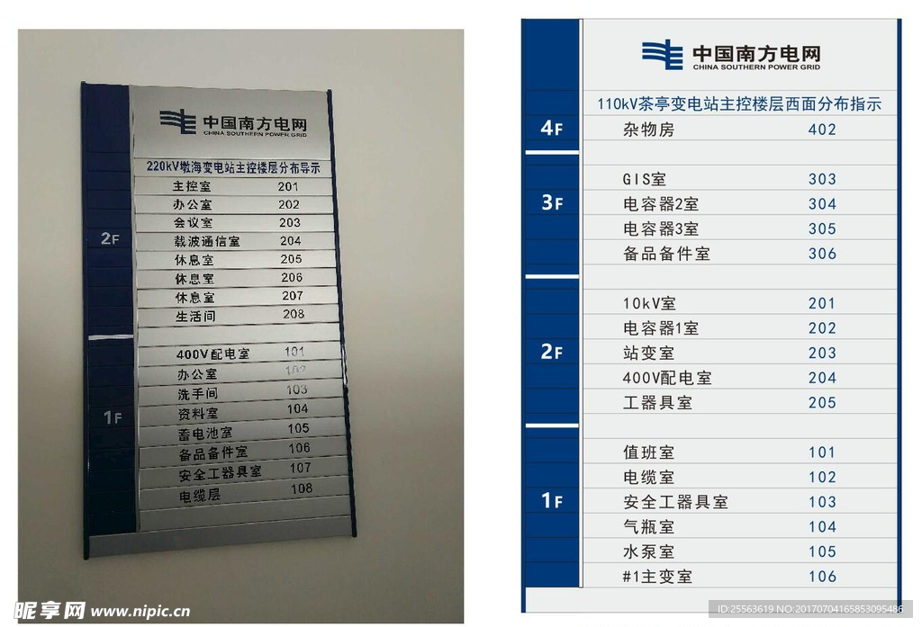 楼层分布指示牌 标志牌