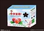 桃包装 中华圣桃 分层展开图