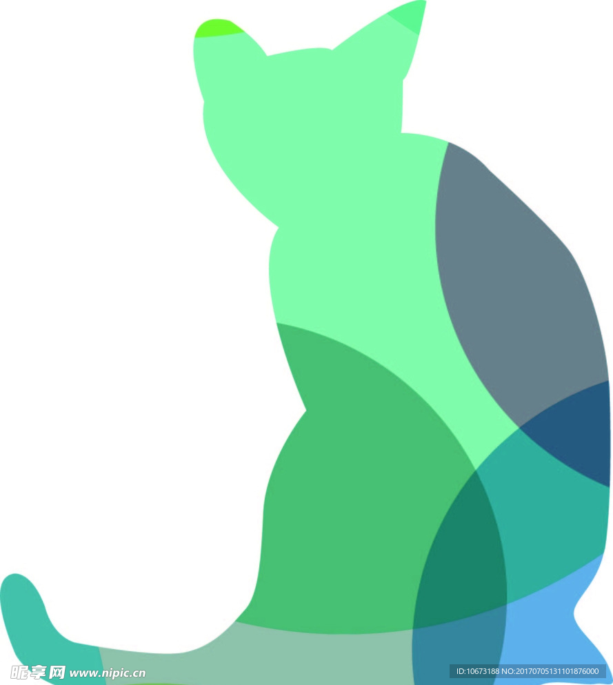 猫剪影