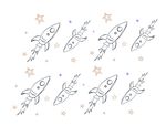 儿童卡通宇宙图案