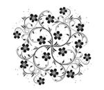 欧式花纹底纹