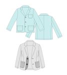 服装西装矢量图