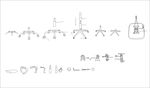 转椅配件线条图