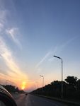 夕阳下的公路