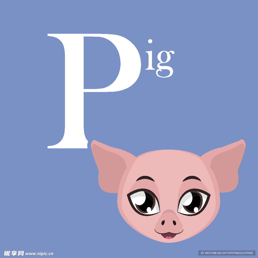 卡通字母