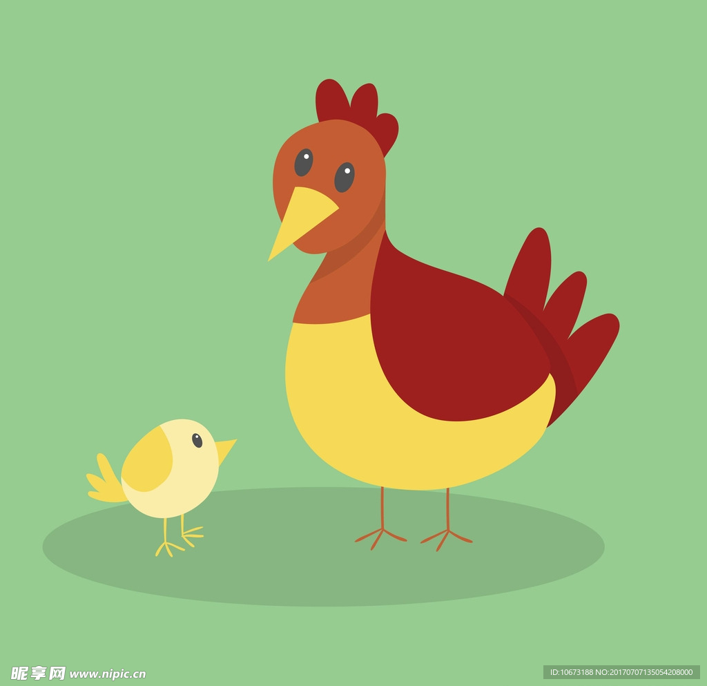 卡通鸡