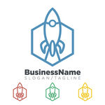 精美火箭LOGO设计矢量素材