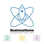 精美火箭LOGO设计矢量素材
