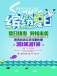 创意夏季商品促销海报
