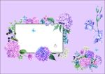 水彩花朵