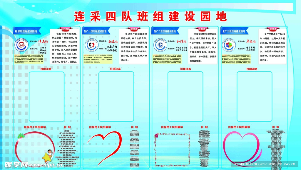 工业企业文化班组建设园地