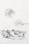 中国风水墨山水背景