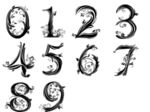数字花纹