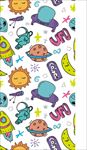外星人飞碟四方连续底纹