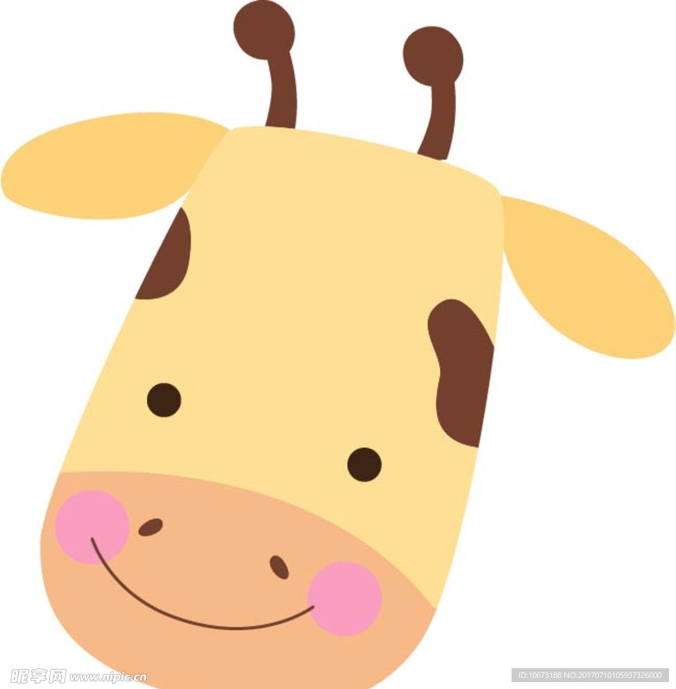 卡通长颈鹿