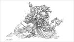 LOL原画图奇老鼠素描稿