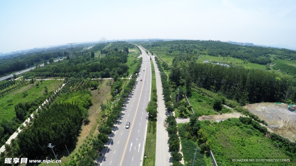 京郊道路航拍