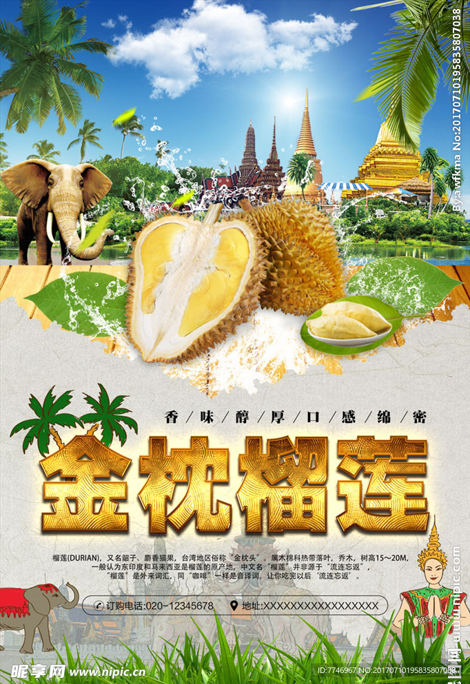 榴莲海报设计