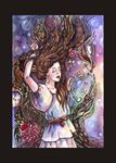 手绘人物插画矢量图下载
