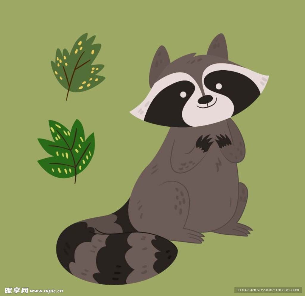 卡通浣熊