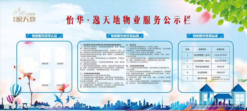 物业公示栏