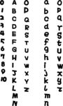 POP字体 数字 英文 字母