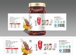 调味品辣酱标签X4未转曲