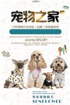 创意暖心宠物之家海报设计