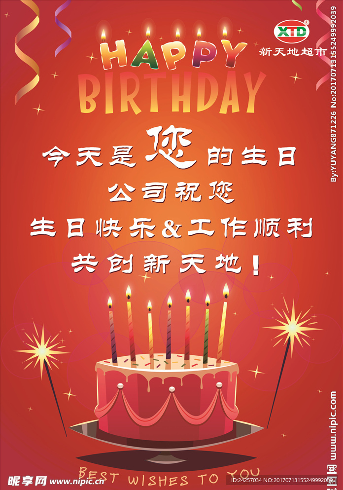 生日快乐海报