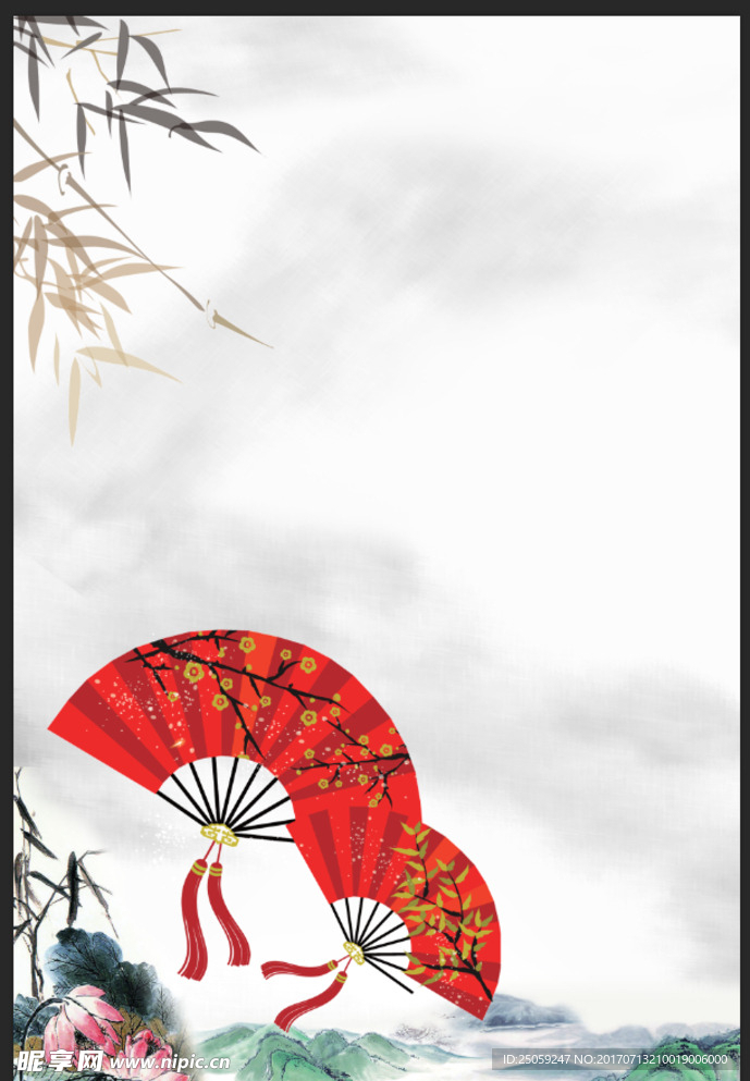 中国风展板