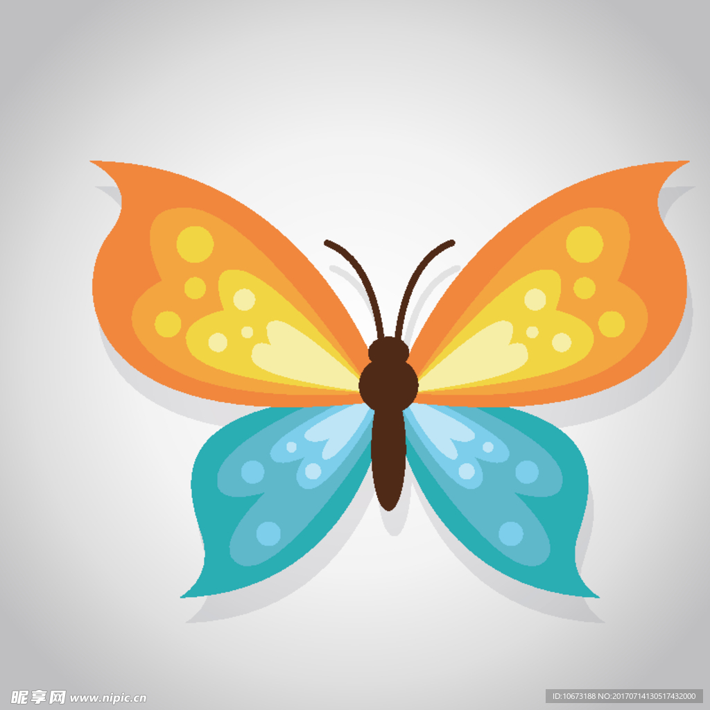 卡通蝴蝶