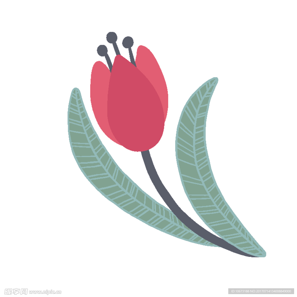 卡通花